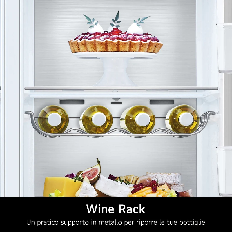 Frigorifero Side-by-Side Libera Installazione LG InstaView GSVV80PYLL 655L Classe E Argento