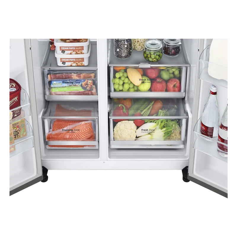 Frigorifero Side-by-Side Libera Installazione LG InstaView GSVV80PYLL 655L Classe E Argento