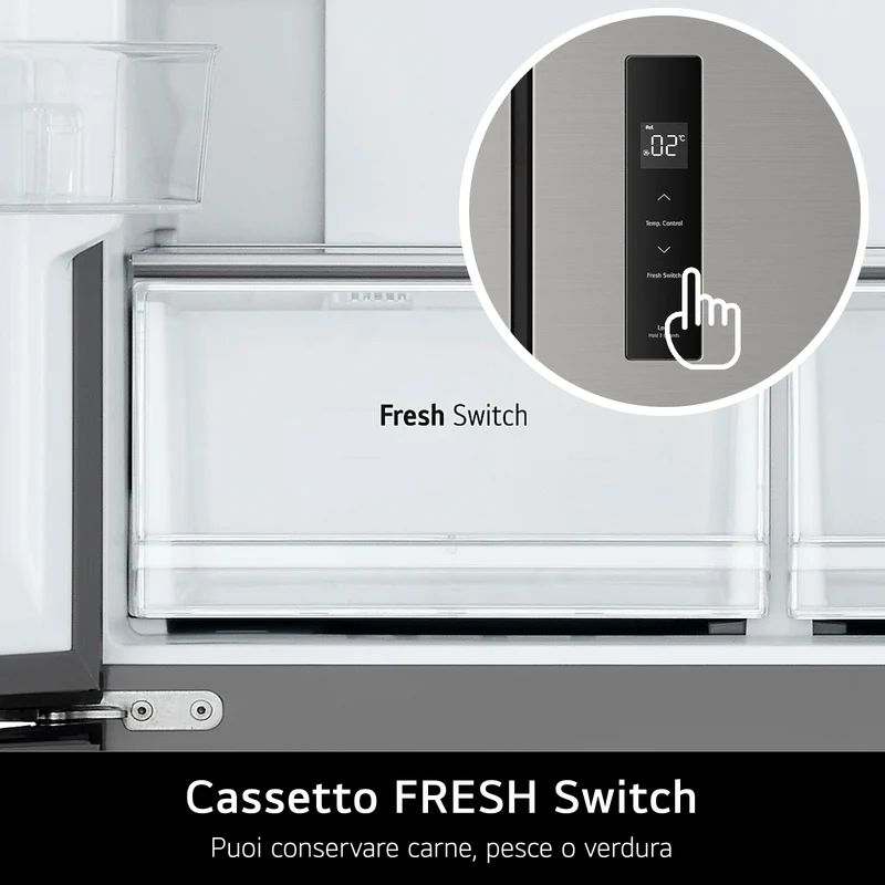 Frigorifero Multidoor Libera Installazione LG GMM41MSBEM 474L Classe E Silver
