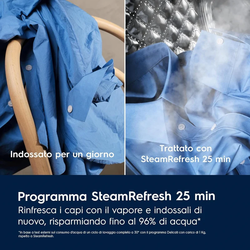 Lavatrice Libera Installazione Caricamento Frontale Electrolux SteamCare 700 EW7F411G 11 kg 1400 Giri/min Bianco Classe A