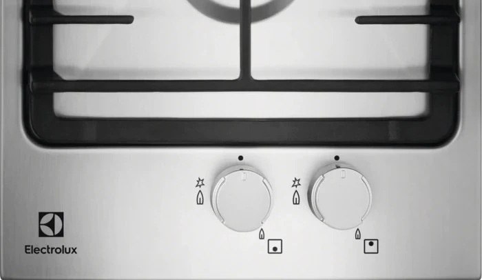 Piano cottura a Gas Da Incasso Electrolux Serie 300 Domino EGG3322NVX 29 cm 2 Fuochi Bruciatori Inox