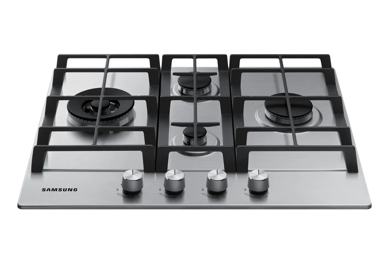Piano Cottura a Gas Da Incasso Samsung NA64H3031BS 60cm 4 Bruciatori Inox