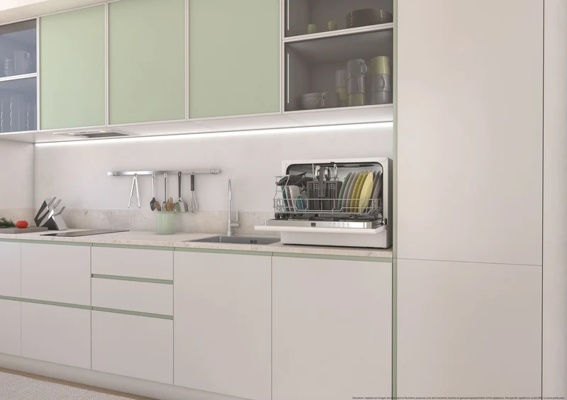 Lavastoviglie Libera installazione Candy RapidÓ CP 6E51LW 6 Coperti Classe E