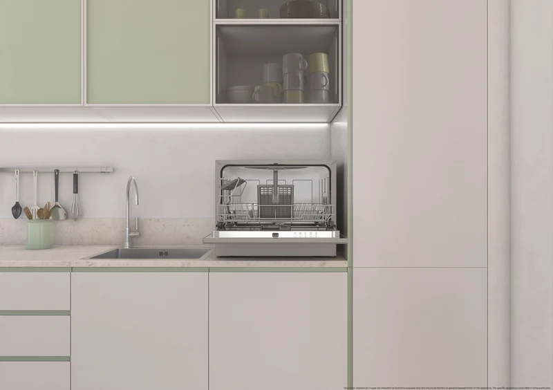 Lavastoviglie Libera installazione Candy RapidÓ CP 6E51LS 6 Coperti Classe E