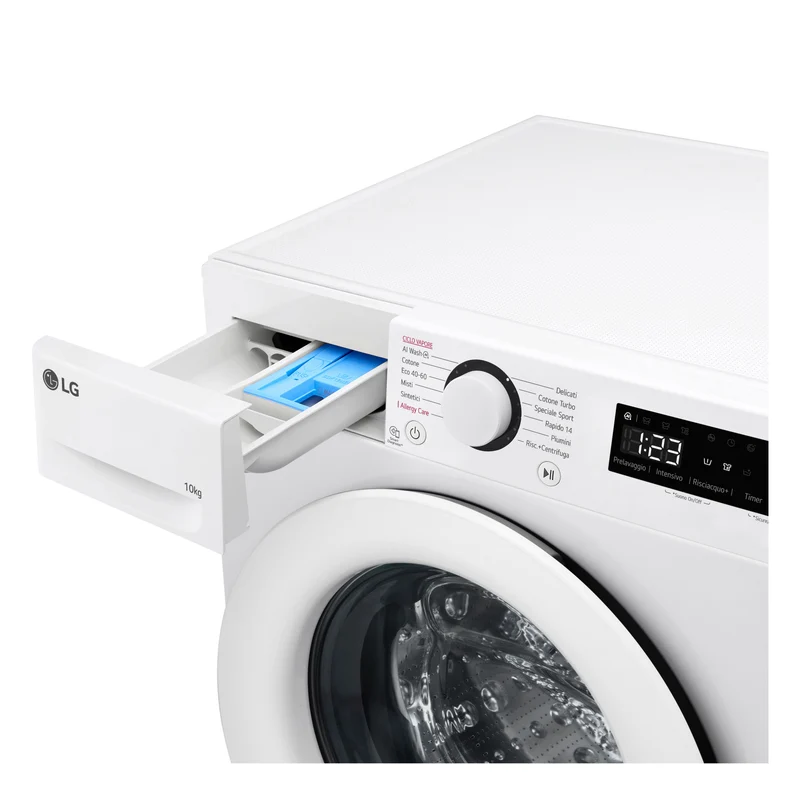 Lavatrice a Vapore Libera Installazione Caricamento Frontale LG F4R3010NSWW 10kg AI DD Classe A 1400 giri/min Classe A