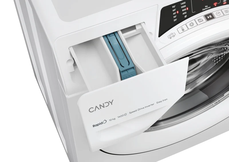Lavatrice Libera Installazione Caricamento Frontale Candy RapidÓ RO 14104DWMT/1-S 10 kg 1400 Giri/min Bianco Classe A