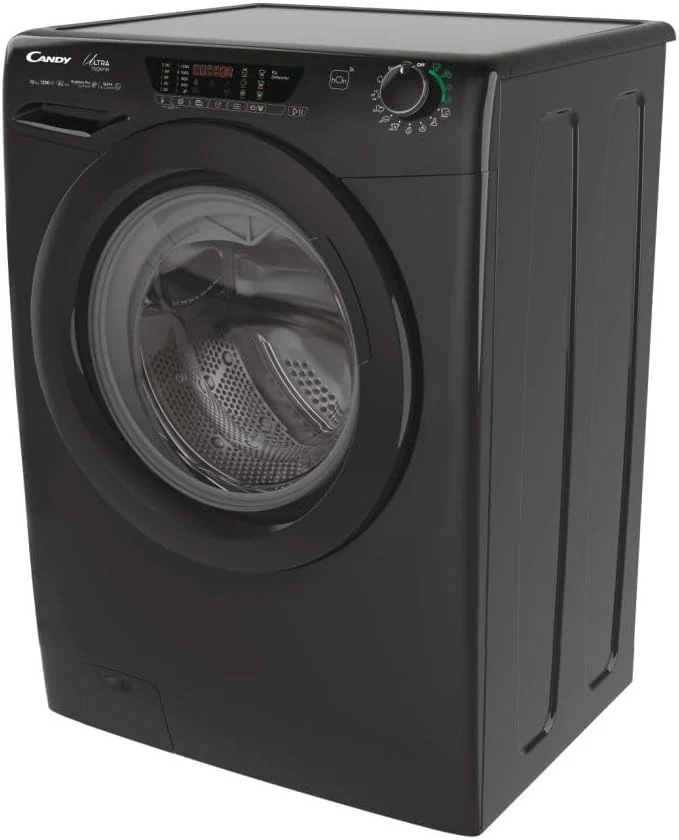 Lavatrice Libera Installazione Caricamento Frontale Candy Ultra Hygiene HES12104TWMBB6-S 10 kg 1200 Giri/min Nero Classe A