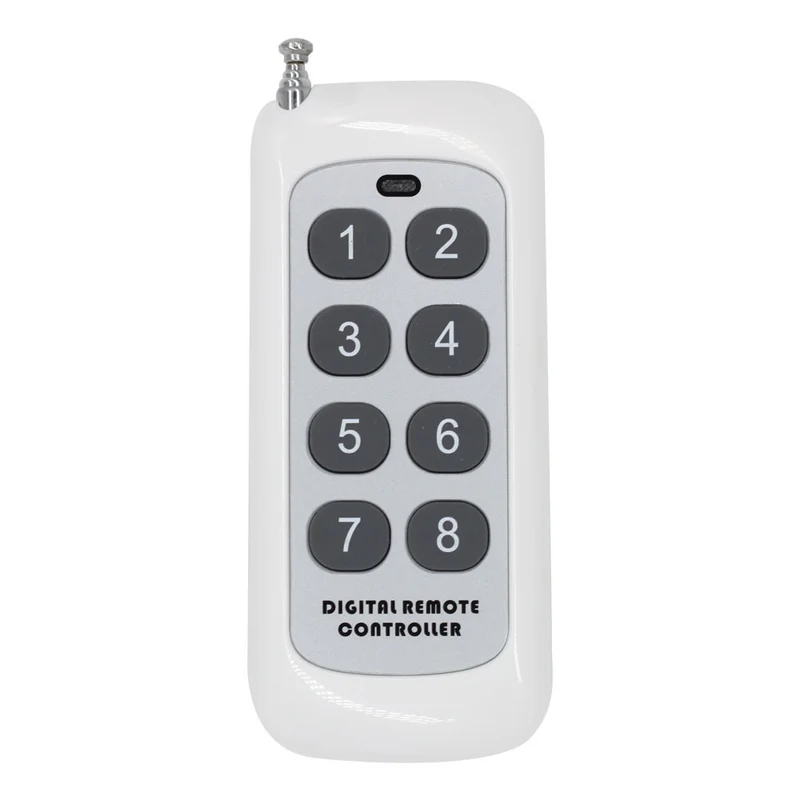 500 Mètres 8 Boutons Télécommande Sans Fil Émetteur RF (Modèle: 0021014)