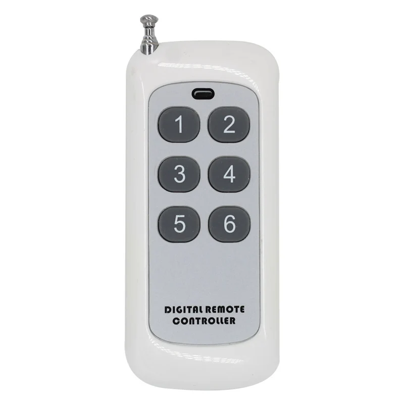 500 Mètres 6 Boutons Télécommande Sans Fil Émetteur RF (Modèle: 0021013)