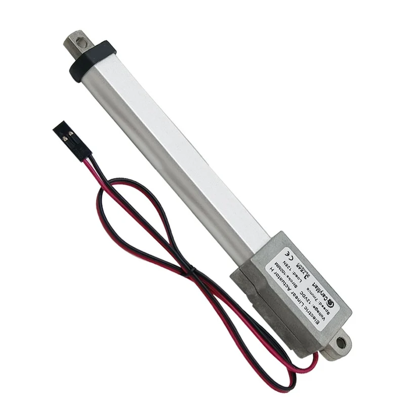 6V 12V 24V Micro Vérin Électrique 188N Actionneur Linéaire Course 75 mm (Modèle: 0041648)