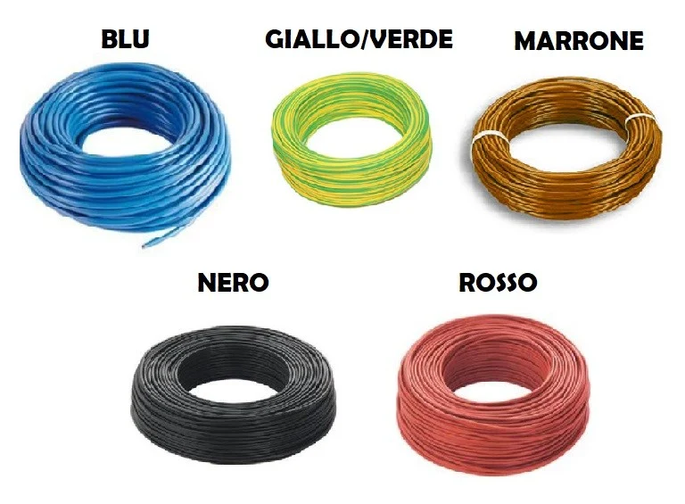CAVO ELETTRICO UNIPOLARE SEZ. 2,5 FS17 VARI COLORI