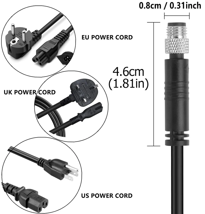 42V 2A 3-pin Li-Ion Charger For 36V Carrera Crossfire Crossroad Subway STL Battery