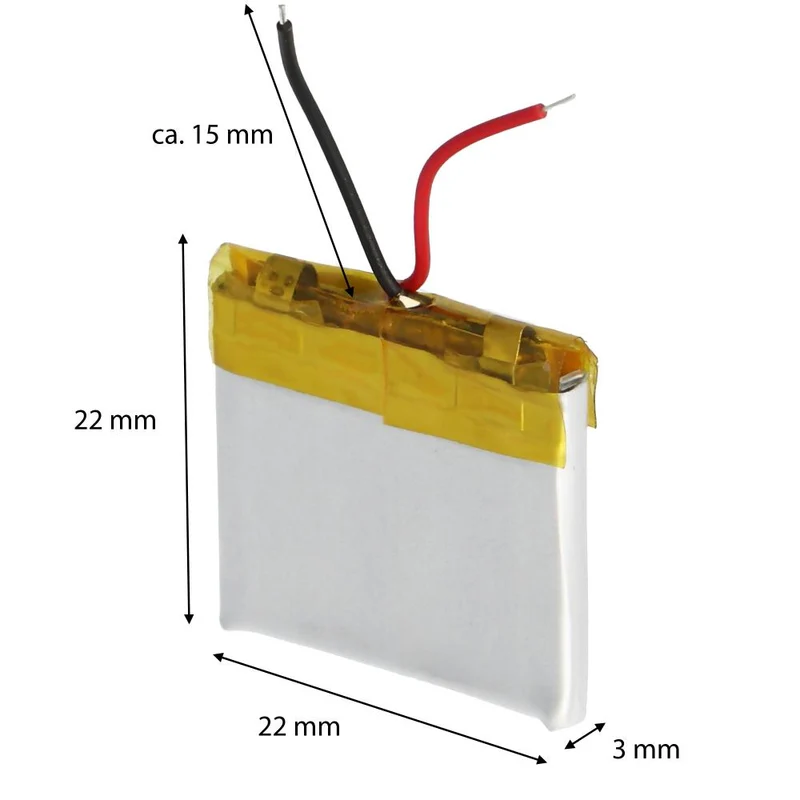 3.7V 100mAh LiPo Replacement Battery Compatible with Bosch 052030 502030 E-Bike Computer