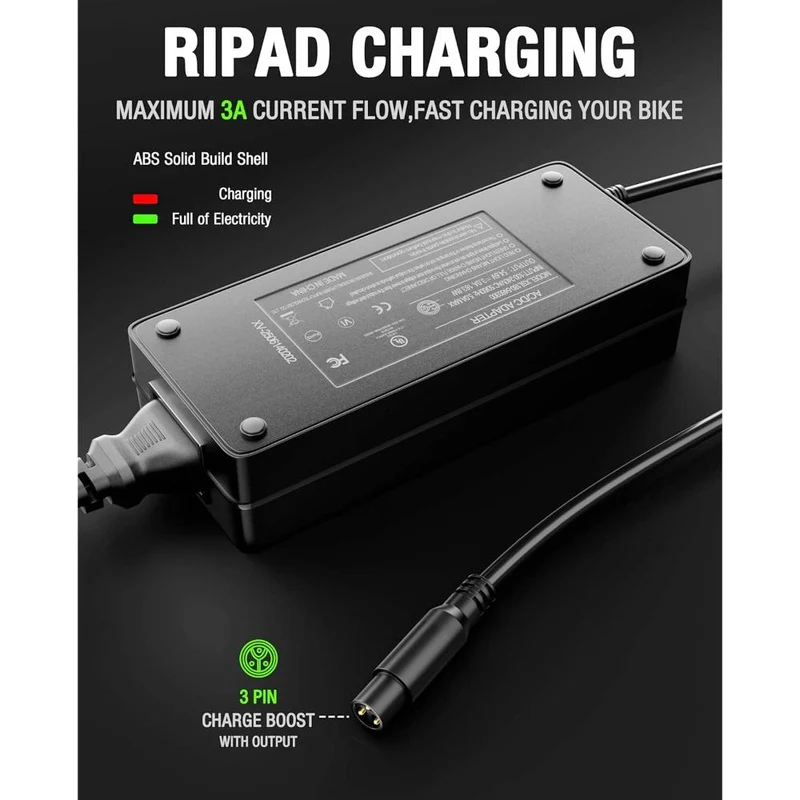 54.6V 3A Battery Charger Compatible With Super 73 Z/S/R-Series, Z Adventure, S2, RX Ebikes