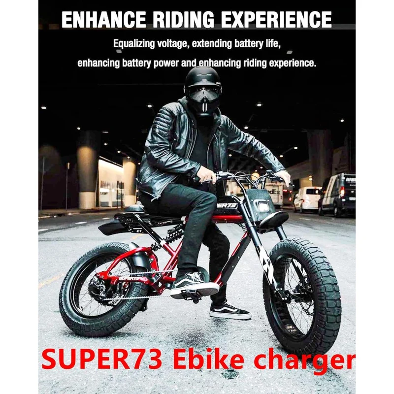 54.6V 3A Battery Charger Compatible With Super 73 Z/S/R-Series, Z Adventure, S2, RX Ebikes