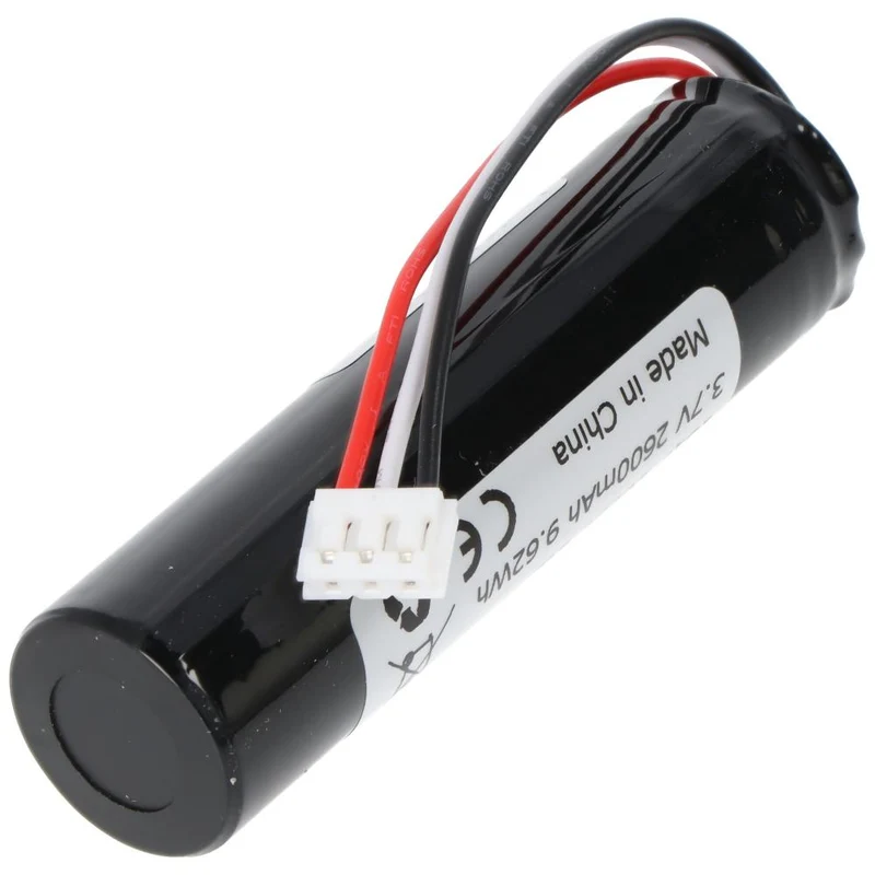 3.7V 2600mAh 18650 Li-ion Battery with BMS 26J Cable and Plug