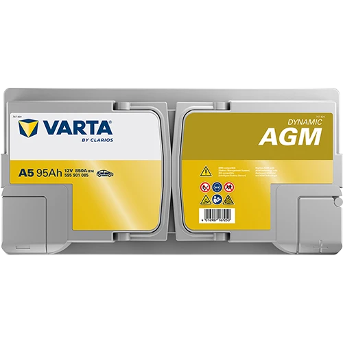 Batteria Varta A5 Start&Stop Silver Dynamic AGM A5 - 595901085 Per Auto e Barche