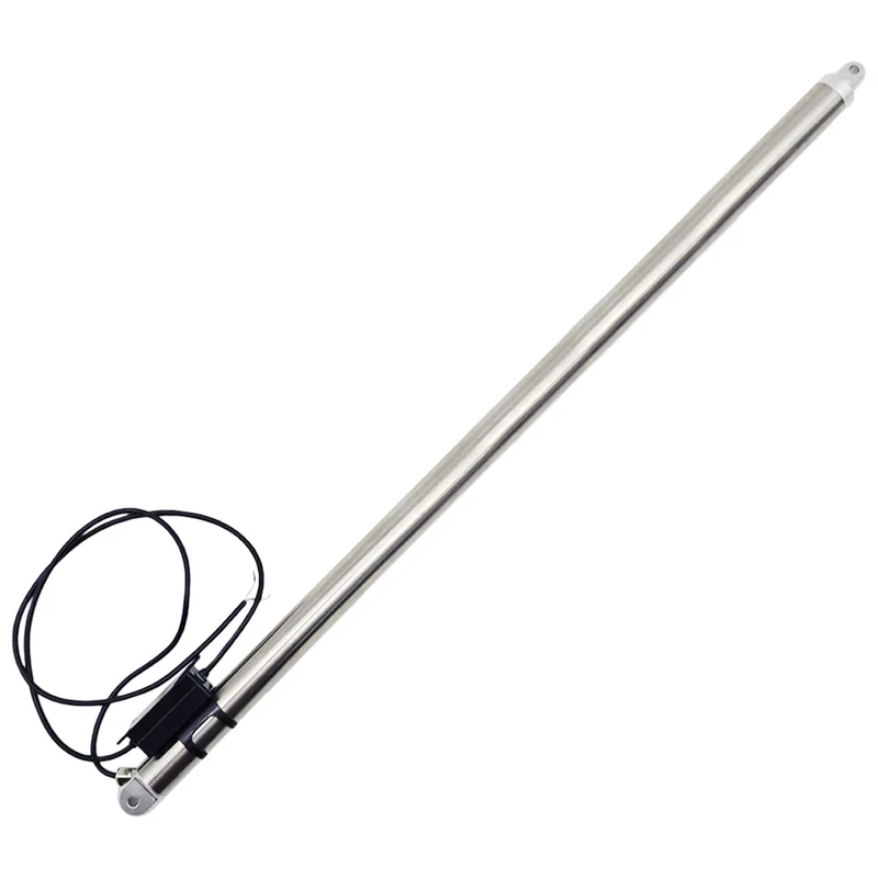 12V 24V 80kg vérin électrique inox actionneur linéaire série L course 350mm (Modèle: 0041968)