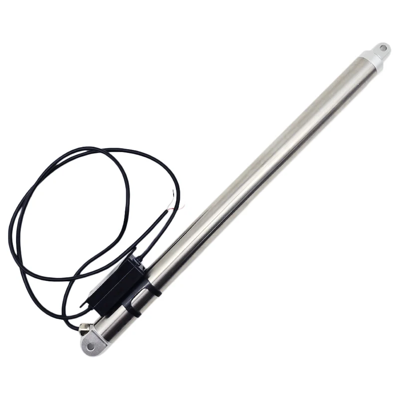 12V 24V 80kg vérin électrique inox actionneur linéaire série L course 200mm (Modèle: 0041965)
