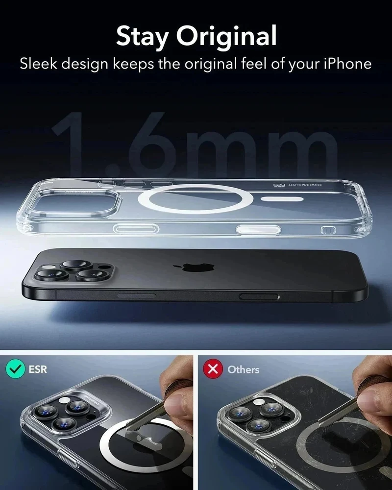 iPhone 16 Pro Max HaloLock Classic Hybrid Case (Camera Control) - Frosted Black