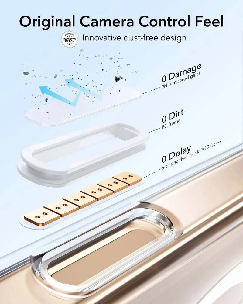 iPhone 16 Pro Classic Hybrid Magnetic Case (Camera Control, Stash Stand) - Clear