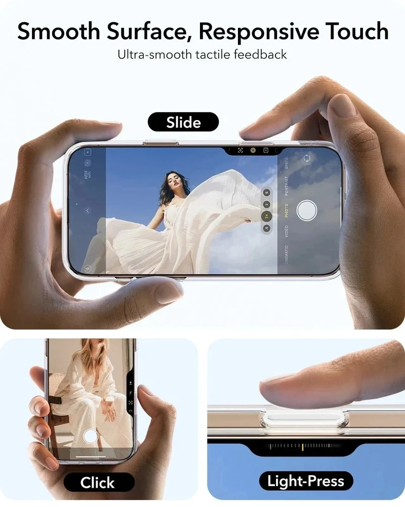 iPhone 16 Pro Classic Hybrid Magnetic Case (Camera Control, Stash Stand) - Clear