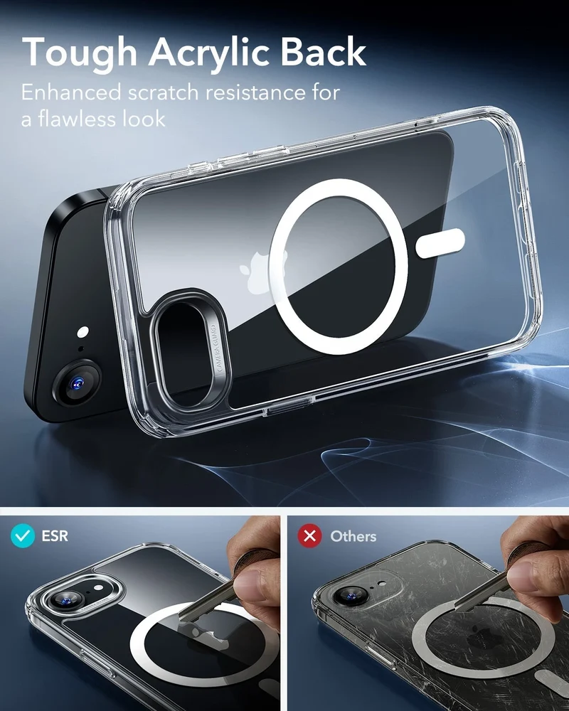 iPhone 16e HaloLock Classic Hybrid Case Protection Bundle - Frosted Black