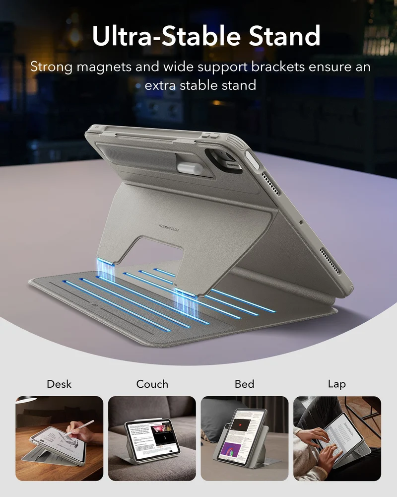 iPad Air 11" (2024), Air 10.9" (5th/4th Gen) Shift Magnetic Case - Titanium