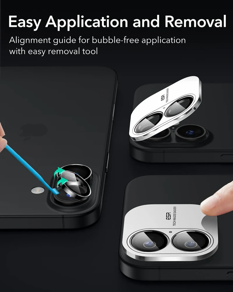 iPhone 16/16 Plus Armorite Camera Lens Protectors - Clear - 2 Pack