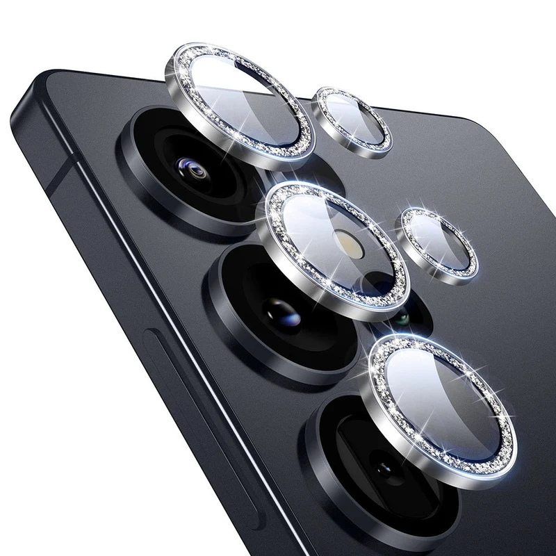 Galaxy S25 Ultra Armorite Camera Lens Protectors - Glitter Silver