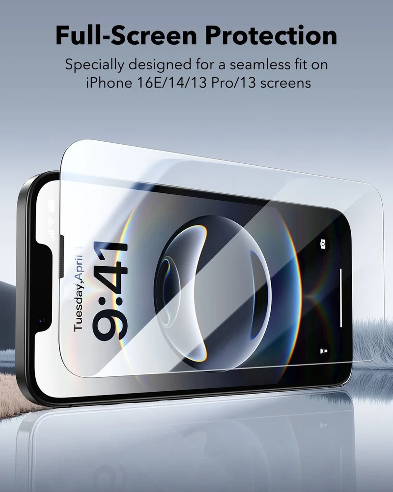 iPhone 17e/16e/14/13 Pro/13 UltraFit Classic Privacy Screen Protector - 3 Pack