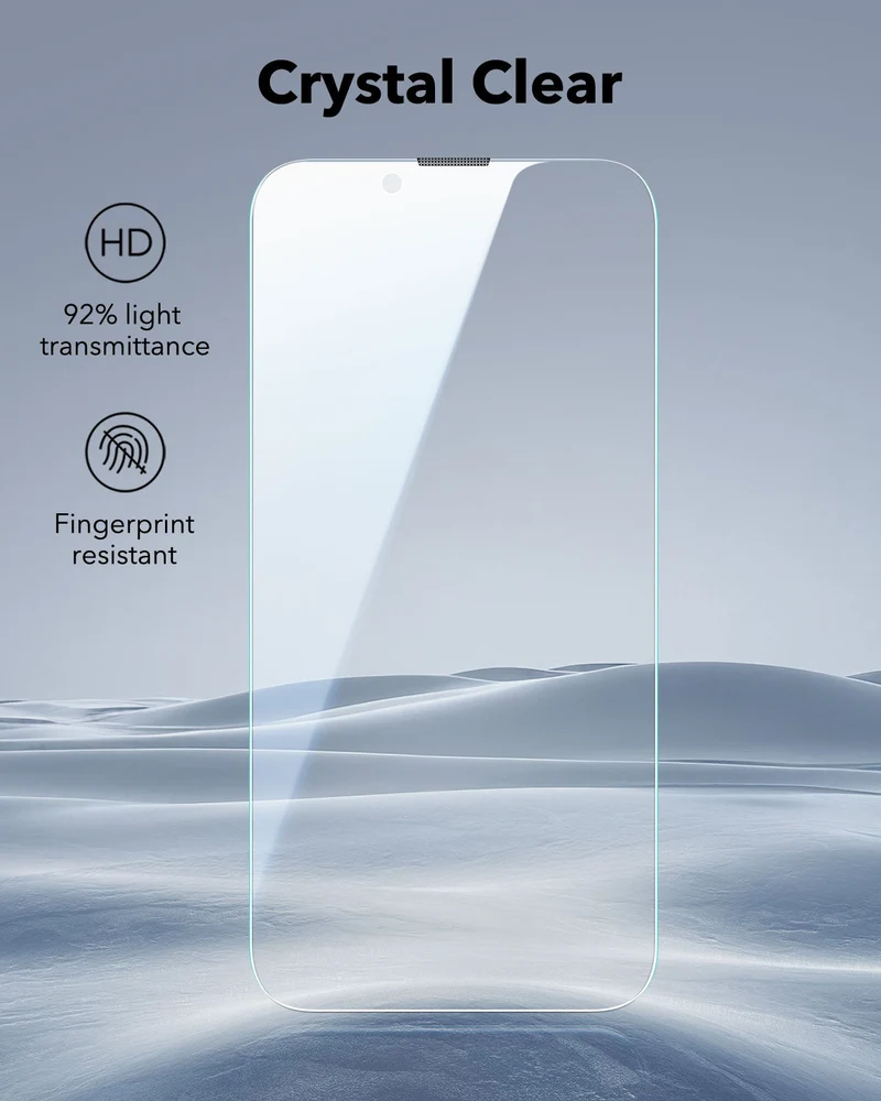 iPhone 17e/16e/14/13 Pro/13 UltraFit Classic Privacy Screen Protector - 3 Pack