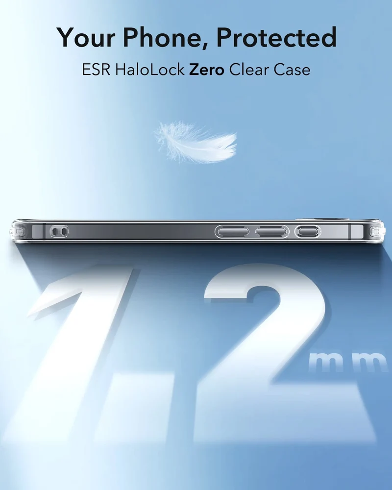 iPhone 16e HaloLock Zero Clear Case - Frosted Red