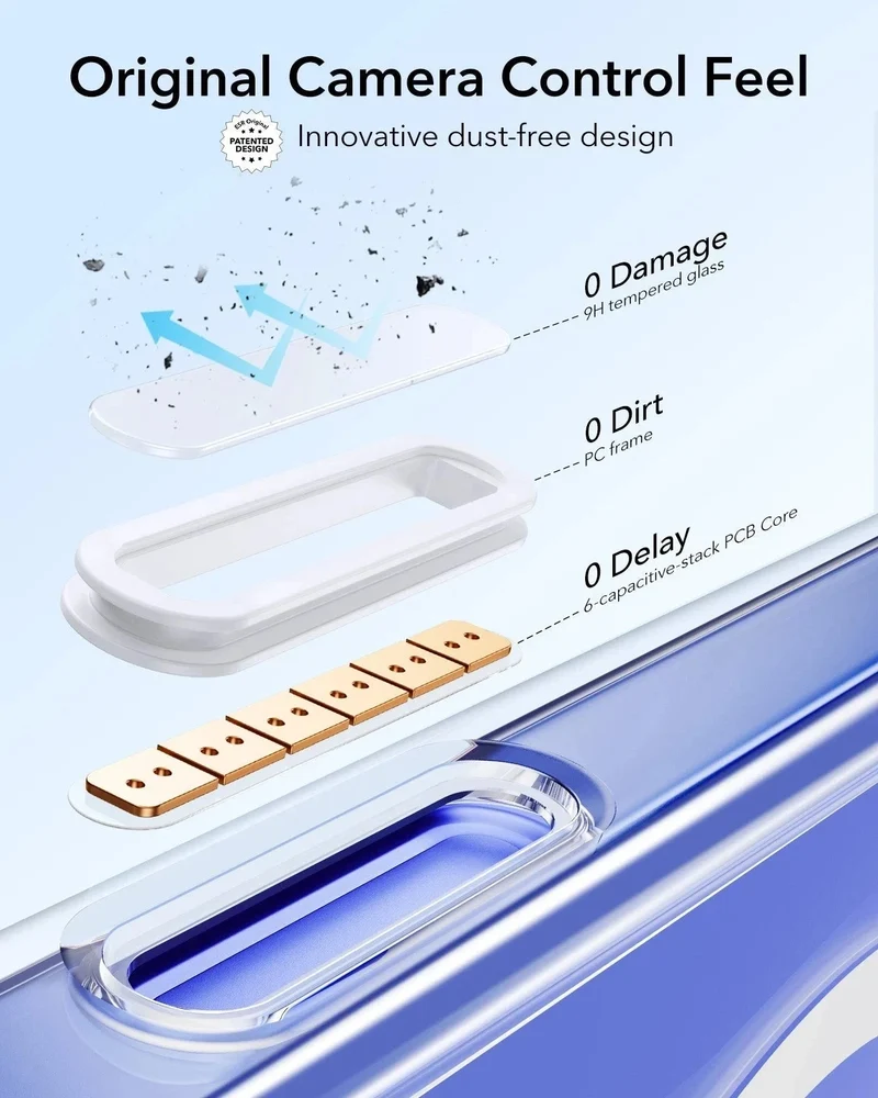 iPhone 16 Plus Classic Hybrid Magnetic Case (Camera Control, Stash Stand) - Clear