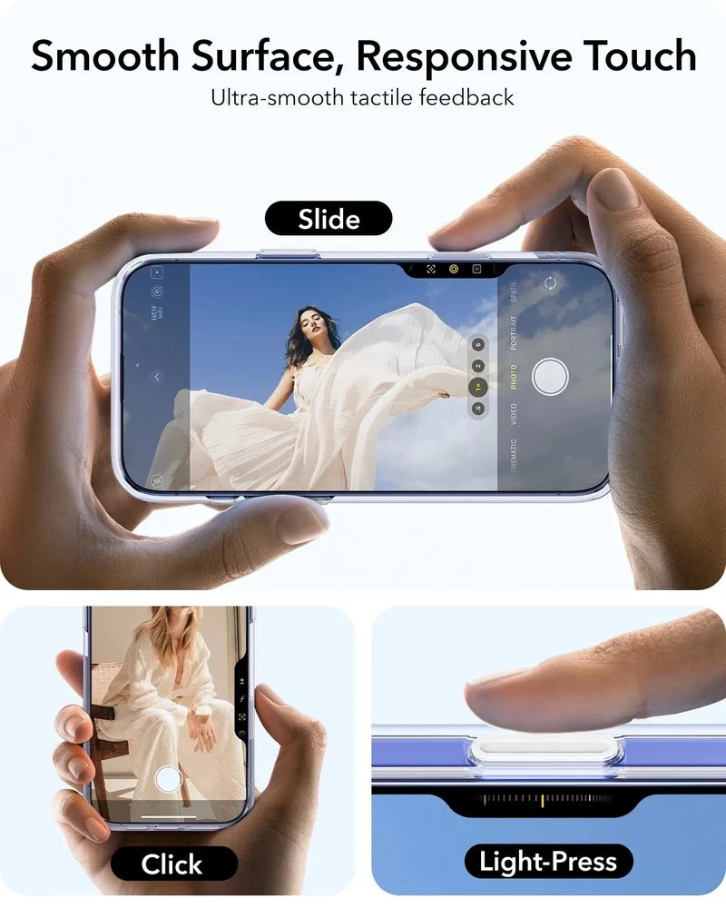 iPhone 16 Plus Classic Hybrid Magnetic Case (Camera Control, Stash Stand) - Clear