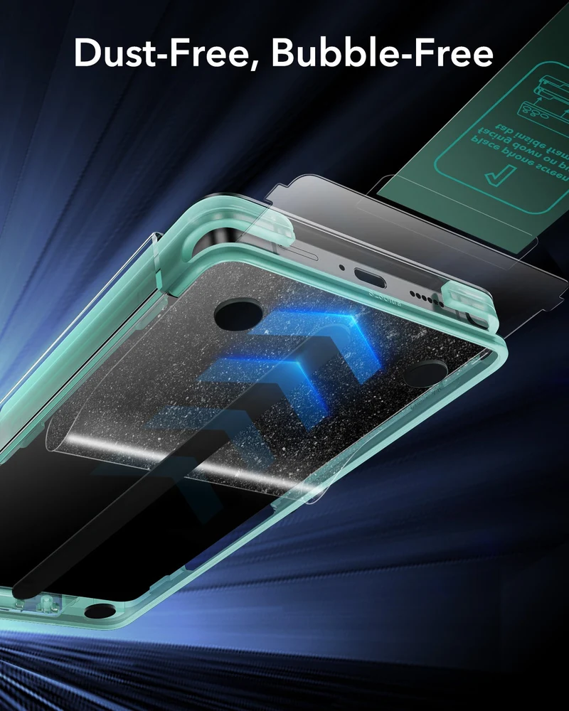 Galaxy S25 Ultra HaloLock Classic Hybrid Case Privacy Protection Bundle - Clear