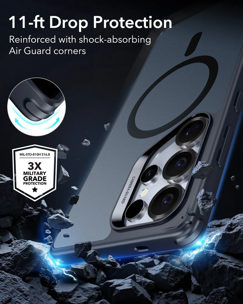 Galaxy S25 Ultra HaloLock Classic Hybrid Case - Frosted Blue