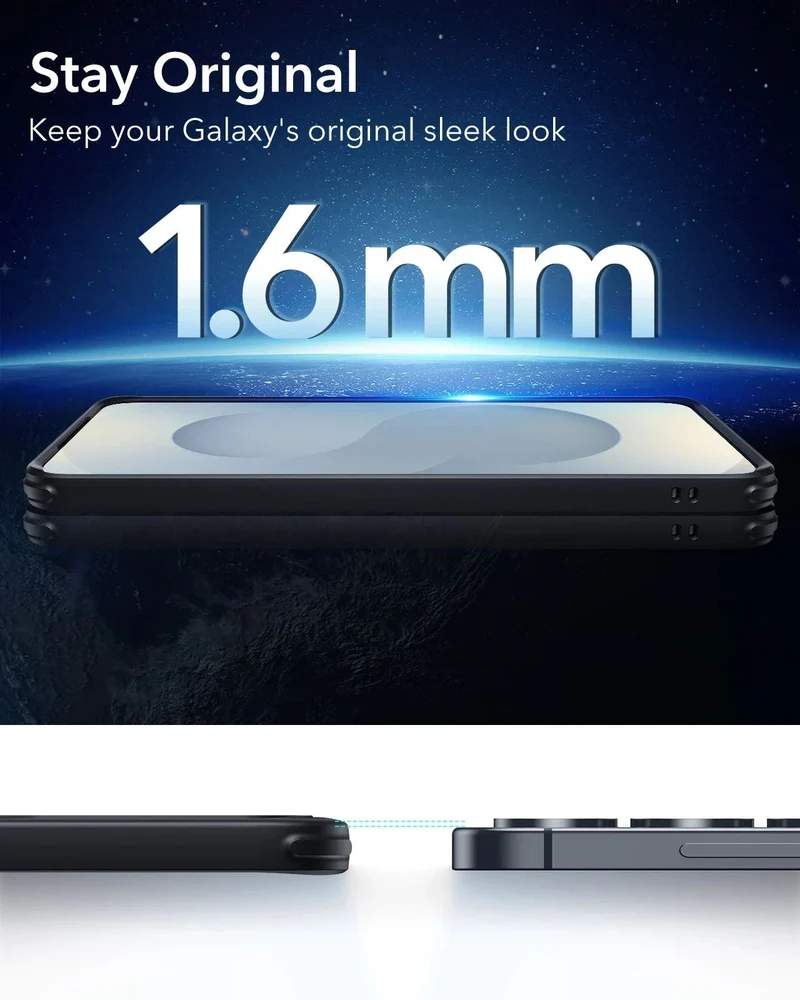 Galaxy S25+ HaloLock Classic Hybrid Case - Clear