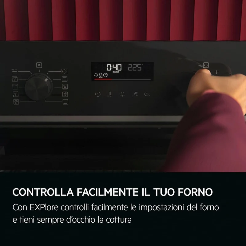 Forno Multifunzione Da Incasso AEG Serie 5000 TU5AB42SM 72L 2990W Acciaio inox
