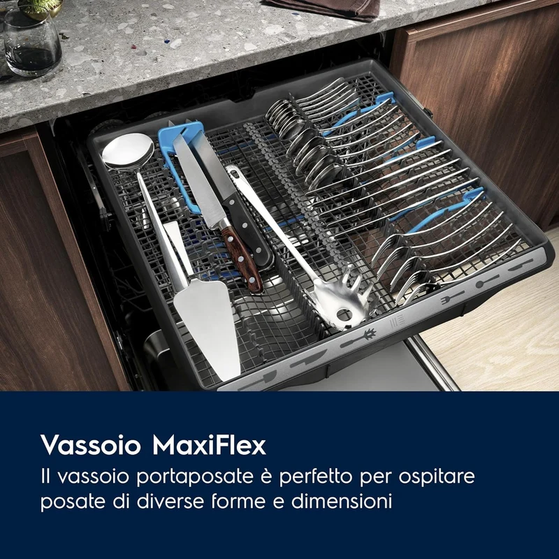 Lavastoviglie Da Incasso A Scomparsa Totale Electrolux Serie 600 EES69400L 15 Coperti Classe C