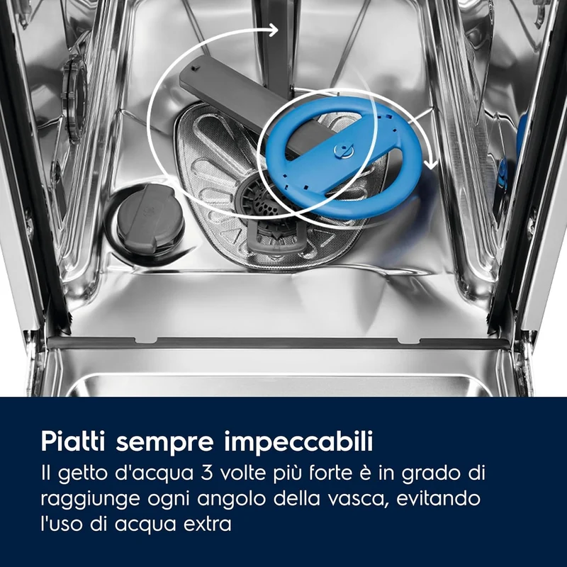 Lavastoviglie Da Incasso A Scomparsa Totale Electrolux Serie 600 EES69400L 15 Coperti Classe C