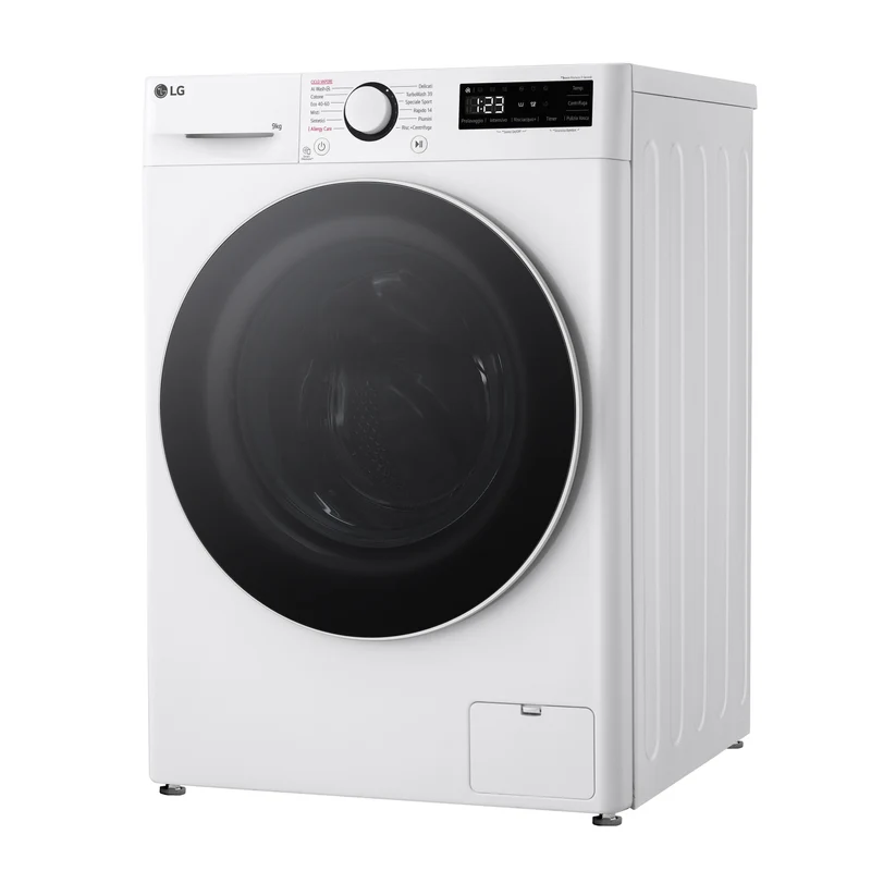 Lavatrice Libera Installazione Caricamento Frontale LG F4R5009TSWW 9kg AI DD Classe A 1400 Giri Bianco Classe A