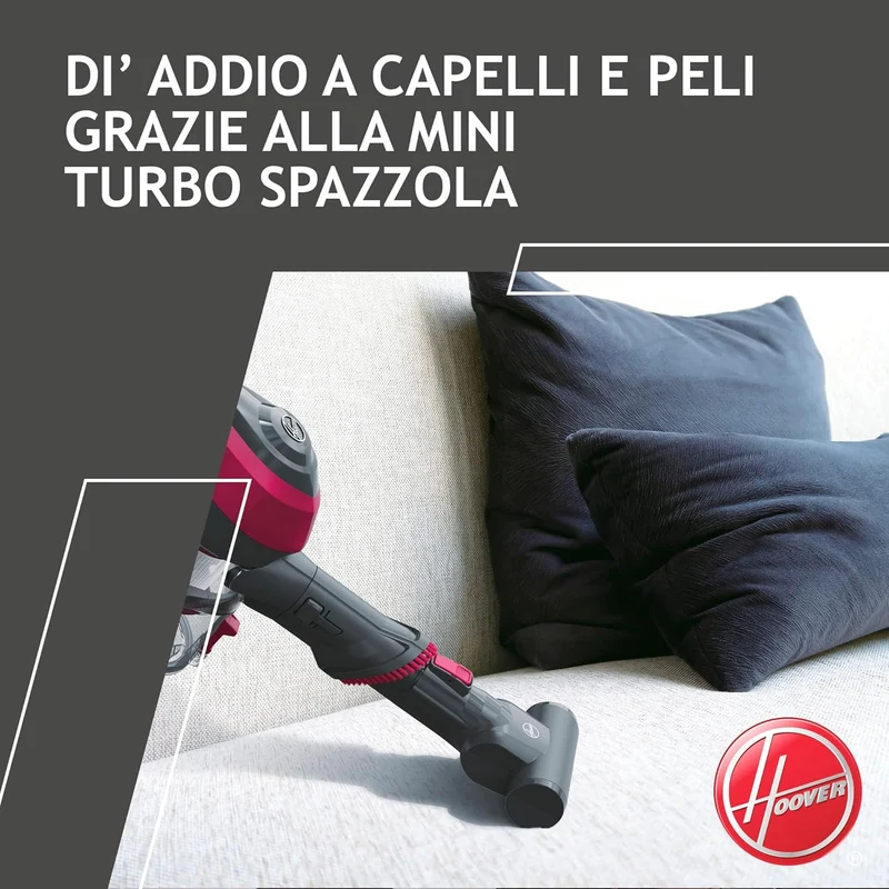 Scopa Elettrica Senza Filo Hoover HF110P 011 170W 0,9 Litri Magenta