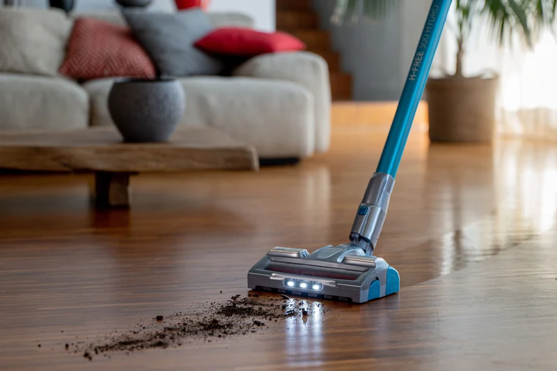 Aspirapolvere 2 in 1 senza filo Hoover FREE HYDRO HF322YHM 011 Grigio e Blu