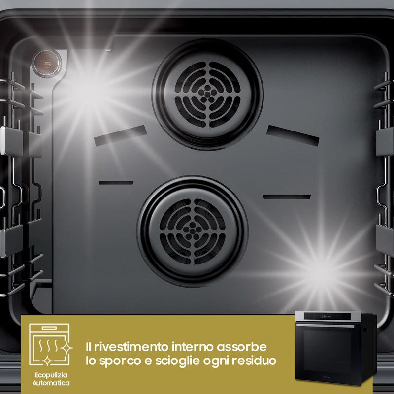 Forno Multifunzione Da Incasso Samsung NV7B4040VBS Serie 4 76L A+ Acciaio Inox