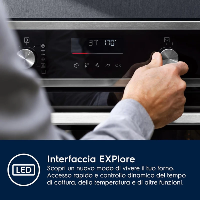 Forno Multifunzione Da Incasso Electrolux EOF4P46X 72 L 2990 W Acciaio Inox
