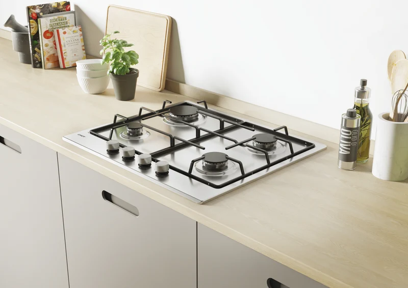 Piano Cottura a Gas Da Incasso Candy Idea CHW6BRX Acciaio inox 60 cm Gas 4 Fornello(i)