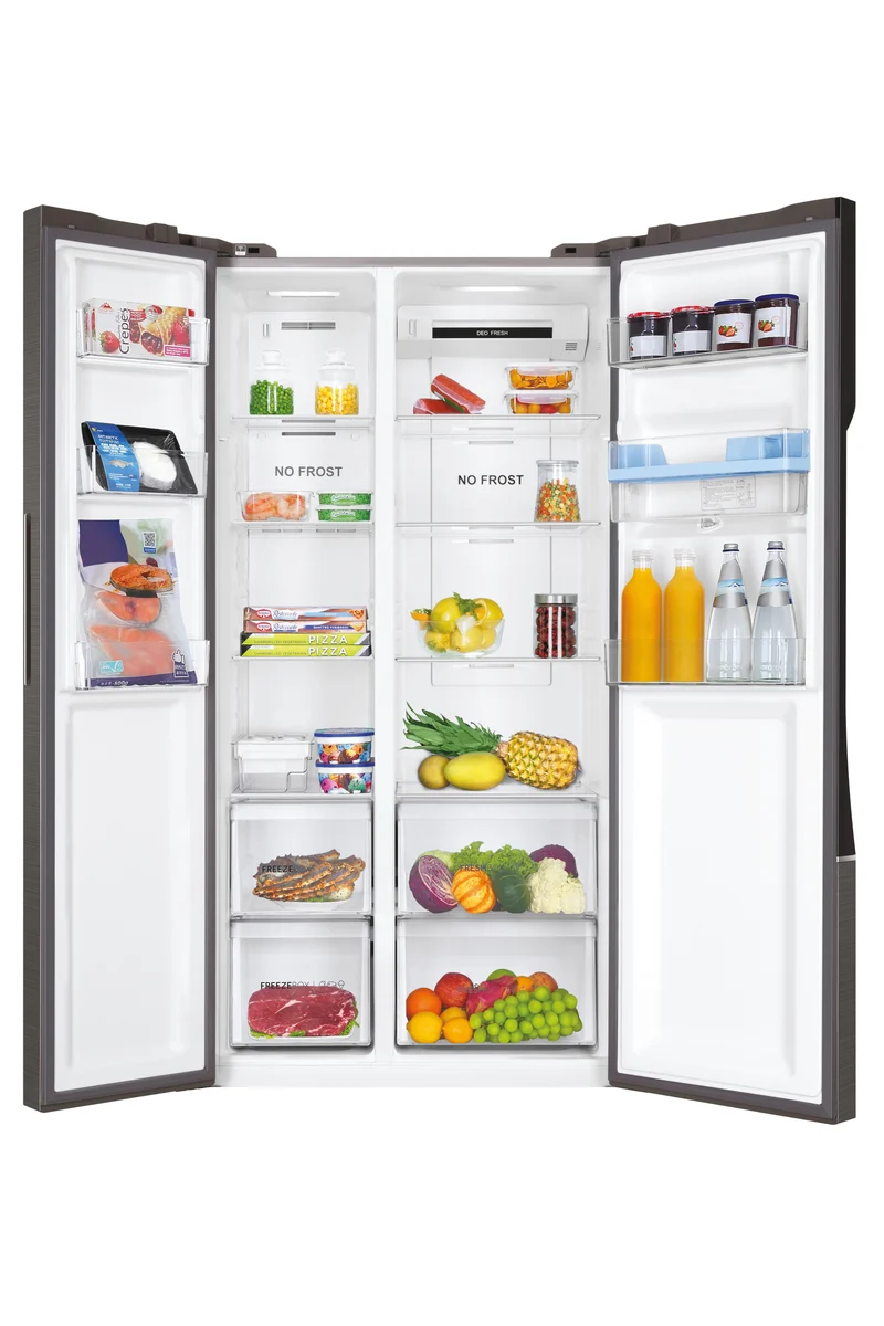 Frigorifero Side-By-Side Libera Installazione Haier SBS 90 Serie 3 HSR3918EWPG 521 L E Argento