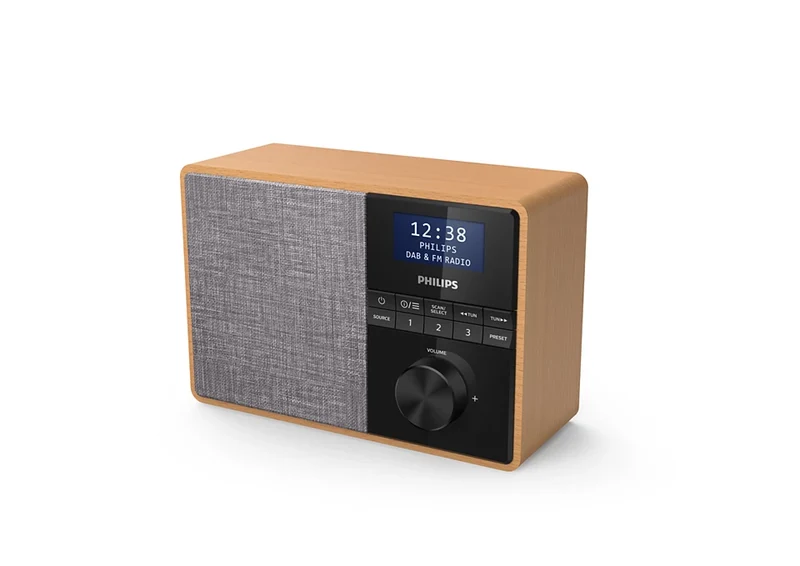 Radio Portatile Digitale Philips TAR5505/10 Nero, Grigio, Legno
