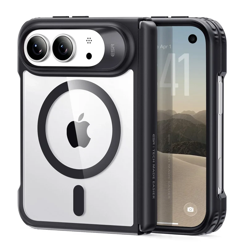 iPhone Duo Classic Hybrid Magnetic Case - Clear Black